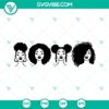 Juneteenth themed Afro Woman SVG file for download with Afro Girl design. Great for digital projects.