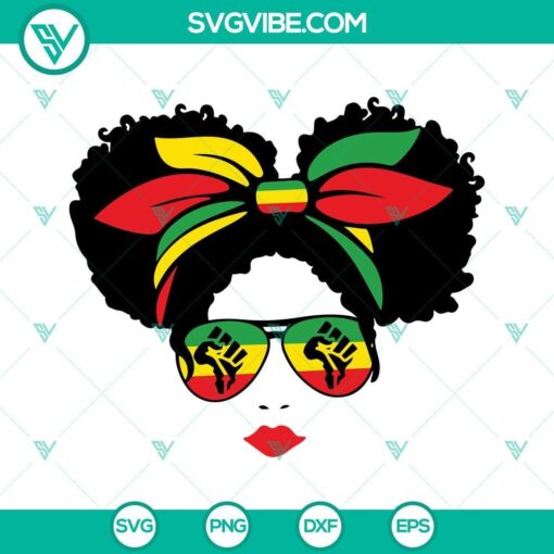 black women messy bun juneteenth svg juneteenth girl messy bun svg black girl svg messy bun juneteenth svg 10 mockup