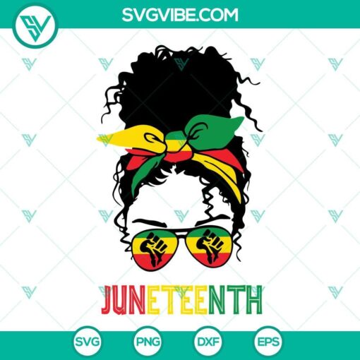 black women messy bun juneteenth svg png dxf eps cut files for cricut silhouette 2 mockup