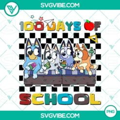 School, PNG Files, Bluey 100 Days Of School PNG Download, 100th Day of School 9