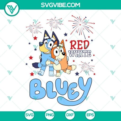 bluey 4th of july svg red white bluey svg july 4th svg bluey svg 7 mockup