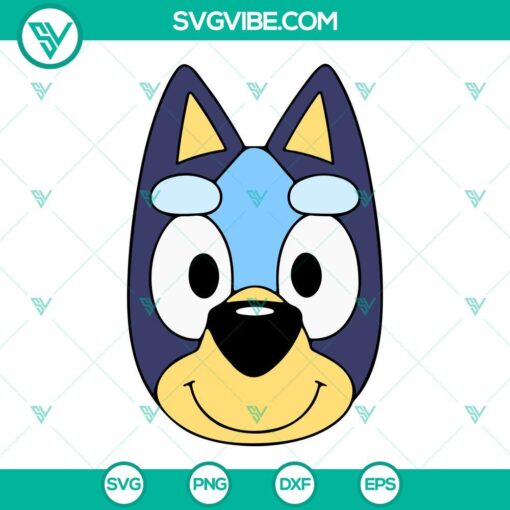 bluey and bingo face svg bundle bluey cartoon disney svg png dxf eps cricut files 7 mockup