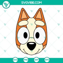 bluey and bingo face svg bundle bluey cartoon disney svg png dxf eps cricut files 9 mockup