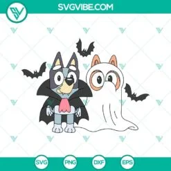 Disney, Halloween, SVG Files, Bluey Halloween Est 2018 SVG Download, Bluey 3