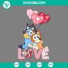 SVG Files, Valentine's Day, Bluey and Bingo Hugging Heart Svg, Bluey Valentine 14