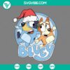 Christmas, Disney, SVG Files, Bluey And Bingo Merry Christmas SVG File, Bluey 14