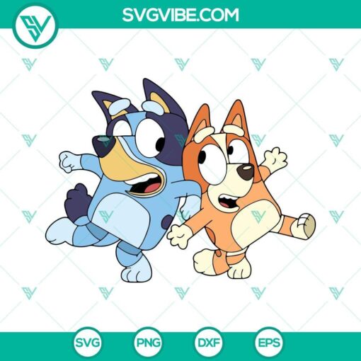 bluey and bingo svg dxf eps png cricut silhouette vector clipart 4 mockup