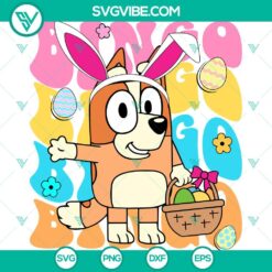 Disney, Easter, SVG Files, Bluey Bingo Bunny Easter SVG Cricut, Bingo Bunny SVG 7