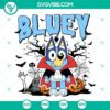 Bluey Bingo Halloween SVG bundle with Trick Or Treat design, perfect for Halloween crafts featuring Bluey character.