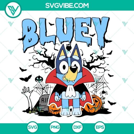 bluey bingo halloween svg bundle trick or treat svg bluey spooky svg png dxf eps cut files 1 mockup