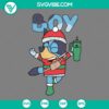 Christmas, Disney, SVG Files, Bluey Grinch Mode On SVG File, Bluey Christmas 14