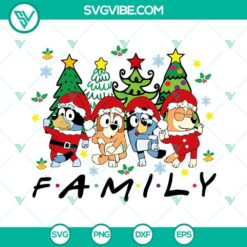 Christmas, Disney, SVG Files, Bluey Family Christmas SVG Files, Bluey Christmas 8