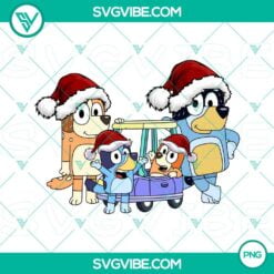 Christmas, PNG Files, Bluey Family Merry Christmas PNG Download, Bluey 18