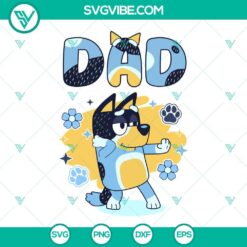 Bluey Family SVG Image Bundle SVG, Bluey Dad Mom Son And Daughter SVG Files, 4