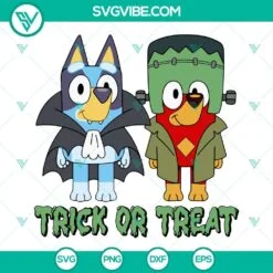 Disney, Halloween, SVG Files, Bluey Frankenstein SVG Files, Bluey Halloween SVG 2