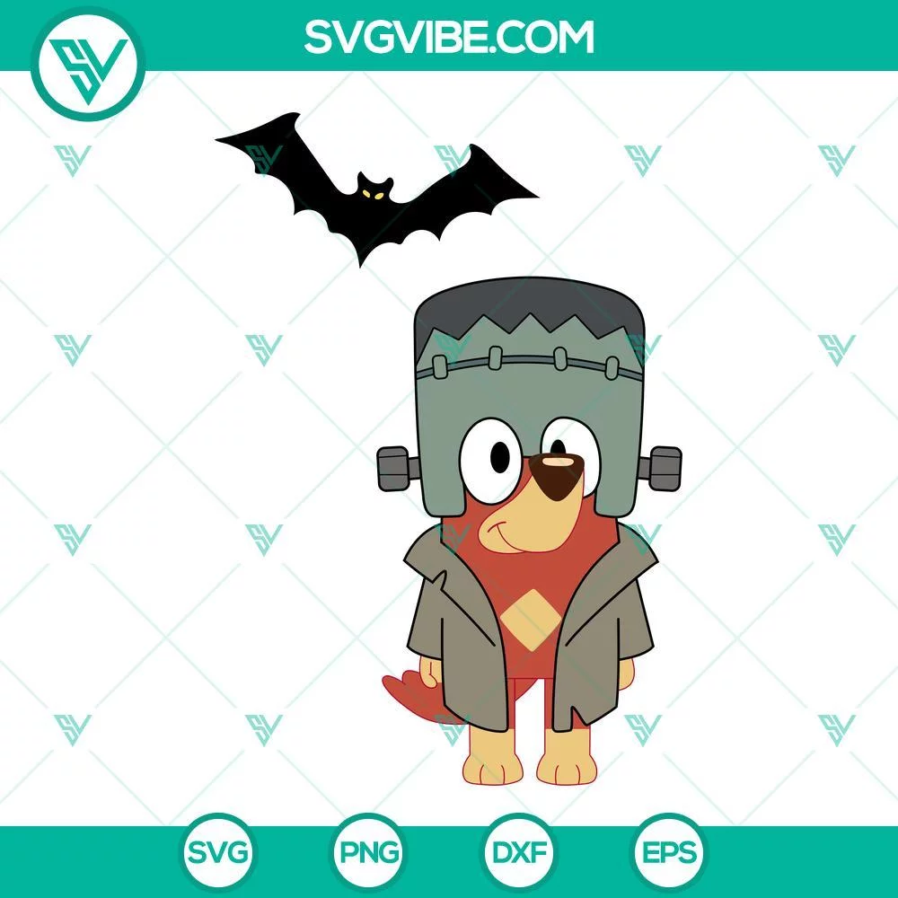 Halloween, SVG Files, Bluey Halloween SVG File, Bluey Characters SVG Files, 1