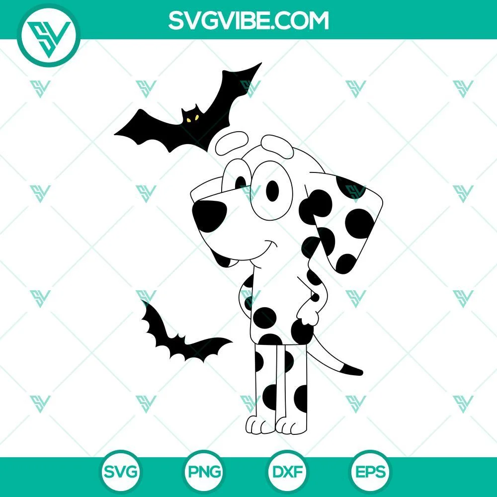 Halloween, SVG Files, Bluey Halloween SVG File, Bluey Characters SVG Files, 4