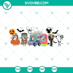 Bluey Halloween SVG Download, Bluey Characters SVG Image, Bluey SVG Download, Halloween 9