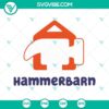 Bluey Hammerbarn SVG images with fun quote "If You Hit A Flamingo You’ve Gone Too Far" for crafting projects, featuring whimsical design.