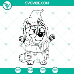 Bluey Hocus Pocus SVG Files, Sanderson Sisters SVG Files, Bluey Halloween SVG File 4