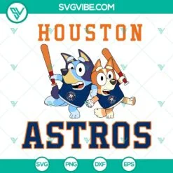 Baseball, Sports, SVG Files, Bluey Houston Astros Baseball SVG Download PNG DXF 2