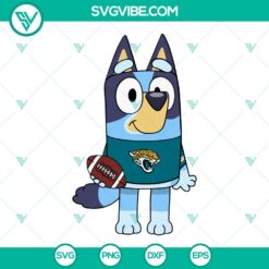 Disney, Football, Sports, SVG Files, Bluey Jacksonville Jaguars SVG Files PNG 18