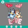 SVG Files, Valentine's Day, Bluey Valentine’s Day SVG Image, Waggin into love 14