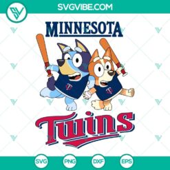 Baseball, Sports, SVG Files, Bluey Minnesota Twins Baseball SVG Image PNG DXF 14