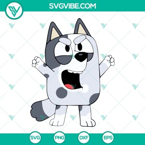 bluey muffin svg bundle cousin muffin svg this is unacceptable svg muffin heeler svg png dxf eps 10 mockup