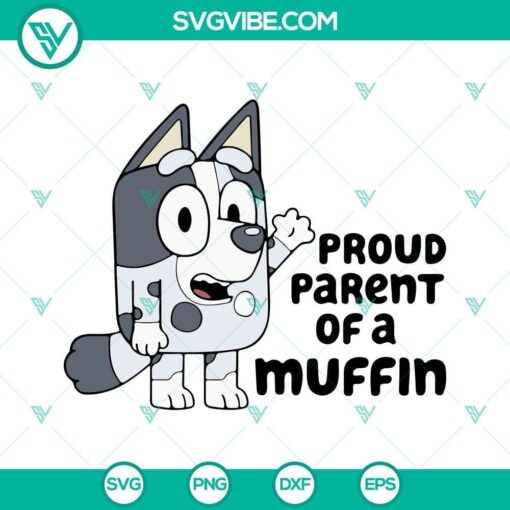 bluey muffin svg bundle cousin muffin svg this is unacceptable svg muffin heeler svg png dxf eps 8 mockup