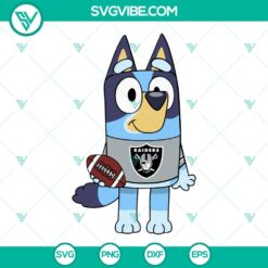 Disney, Football, Sports, SVG Files, Bluey Oakland Raiders SVG Download PNG DXF 8