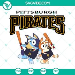 Baseball, Sports, SVG Files, Bluey Pittsburgh Pirates Baseball SVG Download PNG 9