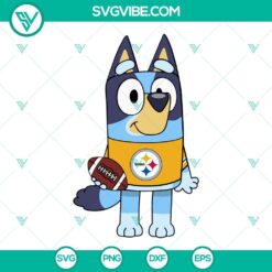 Disney, Football, Sports, SVG Files, Bluey Pittsburgh Steelers SVG Images PNG 6