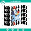 Bluey Red Nose Day SVG design for digital download in PNG, DXF, EPS formats. Cute cartoon dog with a red nose supporting a charity event.