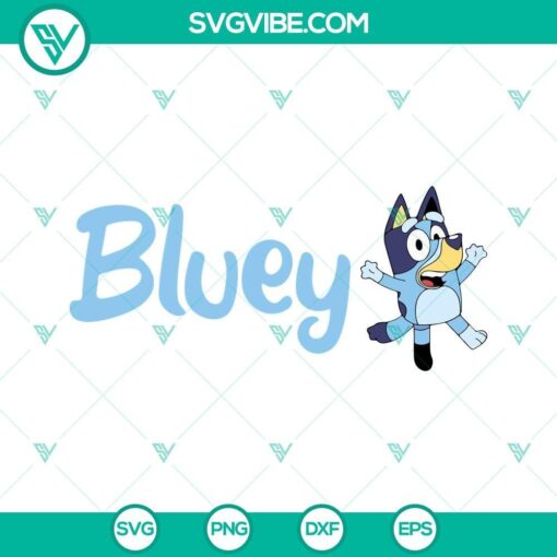 bluey svg bluey heeler dog svg cute blue heeler puppy cartoon svg png dxf eps 2 mockup