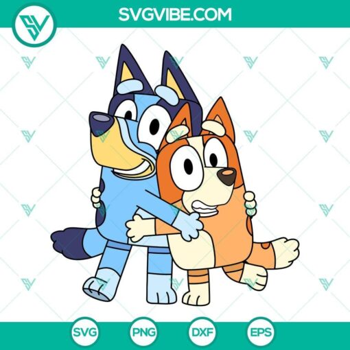 bluey svg bundle bluey and bingo heeler svg bluey family svg png dxf eps cricut files 6 mockup