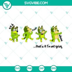 Cartoons, Christmas, SVG Files, Bluey That’s It I’m Not Going SVG Images, 11