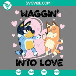 SVG Files, Valentine's Day, Bluey and Bingo Happy Valentine’s Day SVG File 3