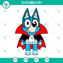 Disney, Halloween, SVG Files, Bluey Vampire SVG File, Bluey Halloween SVG 2