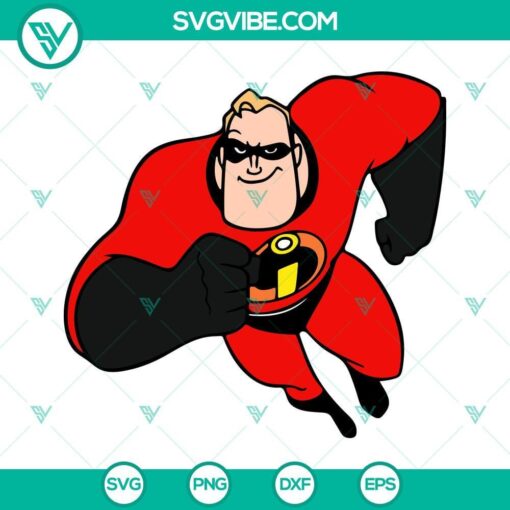 bob parr svg mr incredible svg the incredibles 3 svg png dxf eps files 2 mockup