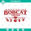 Football Bobcat school spirit SVG file design featuring a fierce bobcat with text elements. Great for sports fans and school spirit.