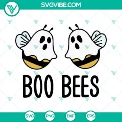 Halloween, SVG Files, Boo Bees Ghost Halloween SVG Images PNG DXF EPS Digital 2