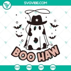 Halloween, SVG Files, Boo Haw Cowboy Ghost SVG Images, Western Ghost Halloween 2