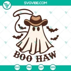 Halloween, SVG Files, Boo Haw SVG Image, Western Ghost Halloween SVG Files, 6