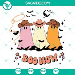 Halloween, SVG Files, Boo How SVG File, Boo Haw SVG Image, Cowboy Ghost 11