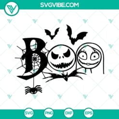 Halloween, Movies, SVG Files, Boo Jack And Sally SVG Images, Boo SVG File, Jack 8