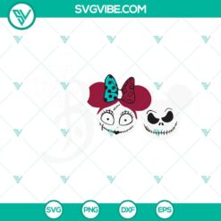 Halloween, SVG Files, Boo Jack And Sally SVG Image, The Nightmare Before 6