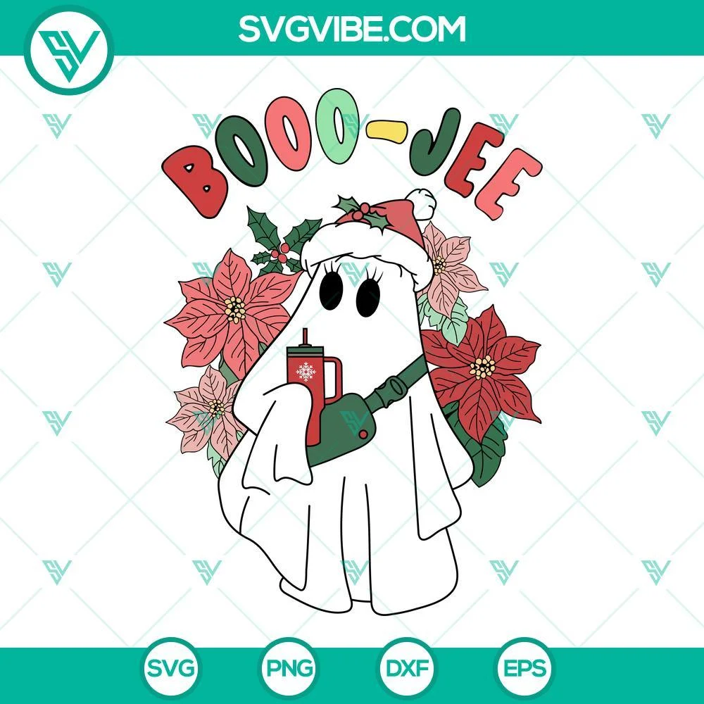 Christmas, SVG Files, Boo-jee Christmas SVG Images, Boo-jee SVG File, Boo Ghost 1