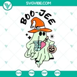 Halloween, SVG Files, Boo Jee Ghost SVG Images, Leopard Ghost SVG Image, 4