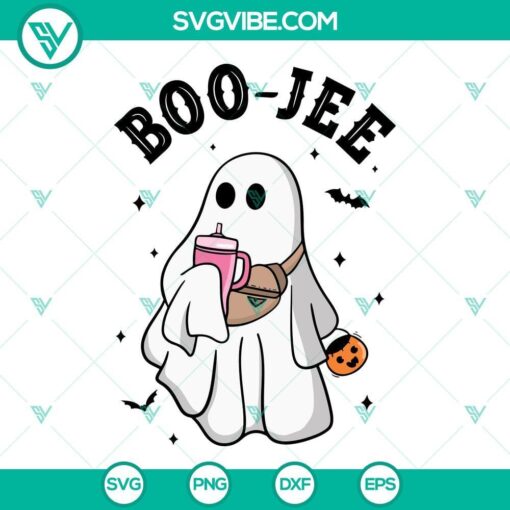 boo jee svg boo ghost halloween svg boo svg 3 mockup